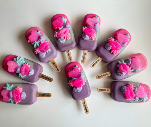 The Sass Bar Flower Bomb Popsicle Soap